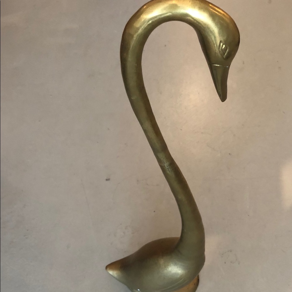 Brass Swan Statue
